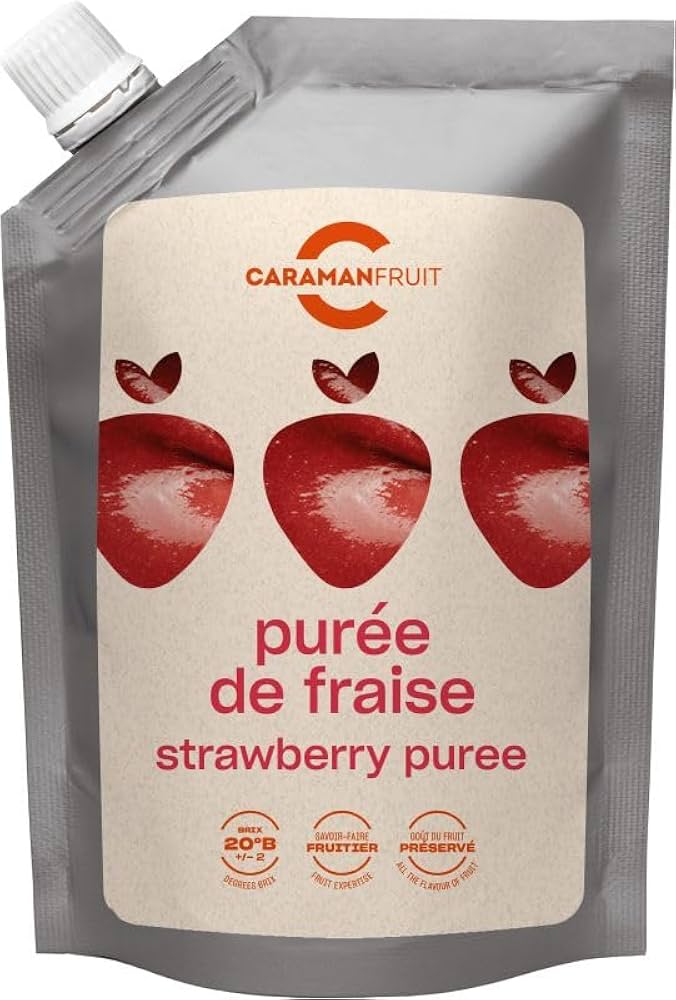 Piure de capsuni ambiental indulcit, 1 kg Caraman