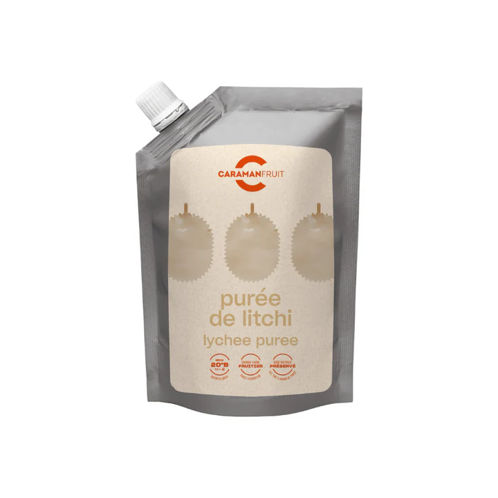 Piure de litchi ambiental indulcit, 1 kg Caraman