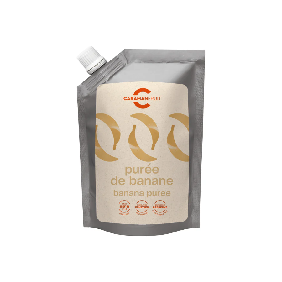 Piure de banane ambiental indulcit, 1 kg Caraman