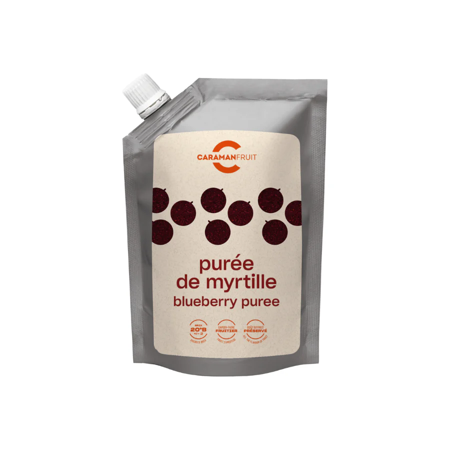 Piure de coacaze negre ambiental indulcit, 1 kg Caraman