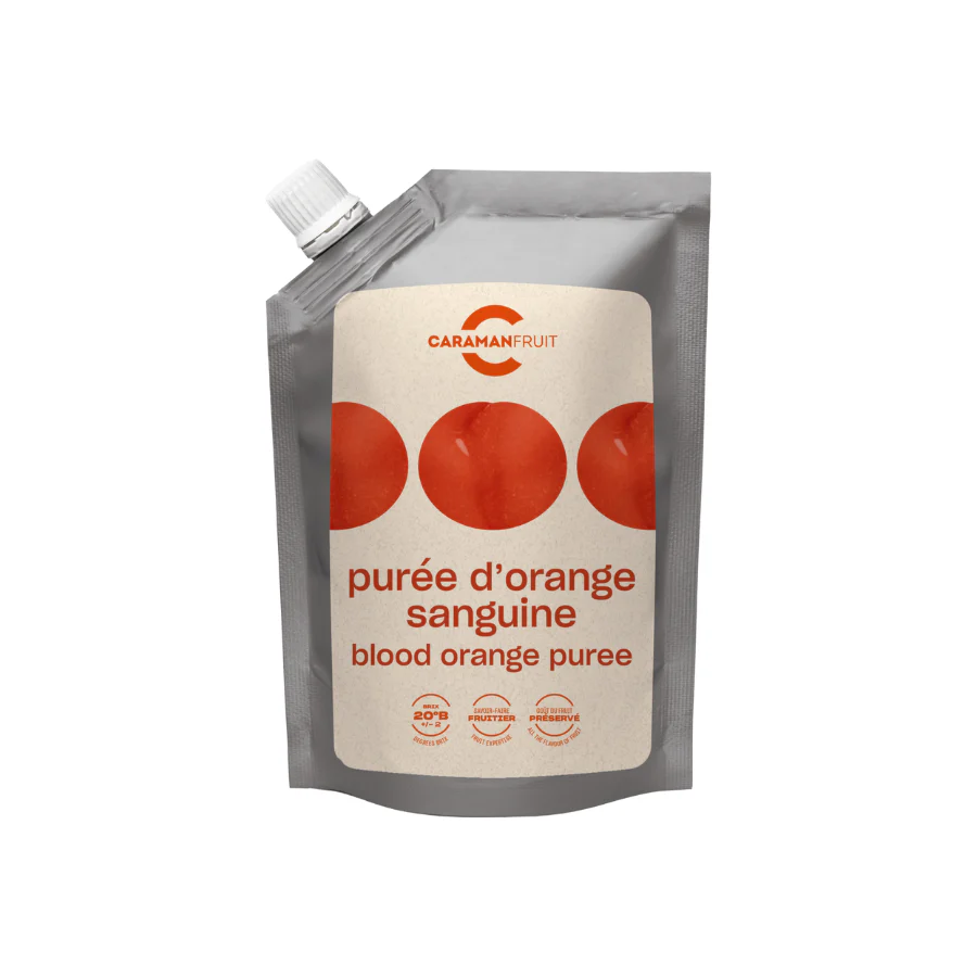 Piure de portocale rosii ambiental indulcit, 1 kg Caraman