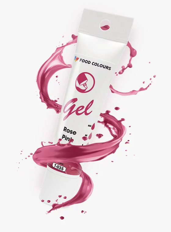 Водоразтворим гел оцветител розов Rose 30 г T-035 Food Colours