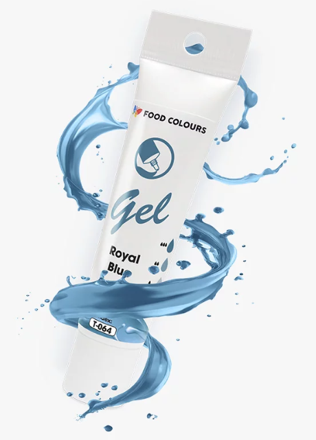 Водоразтворим гел оцветител син Royal 30 г T-064 Food Colours