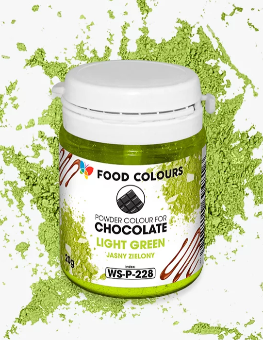 Хранителен оцветител прах за шоколад светло зелен, 20 г WS-P-228 Food Colours