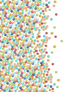 Mergeluse  din zahar MIX de PERLE COLORATE 1mm 100 g 009663 GPR