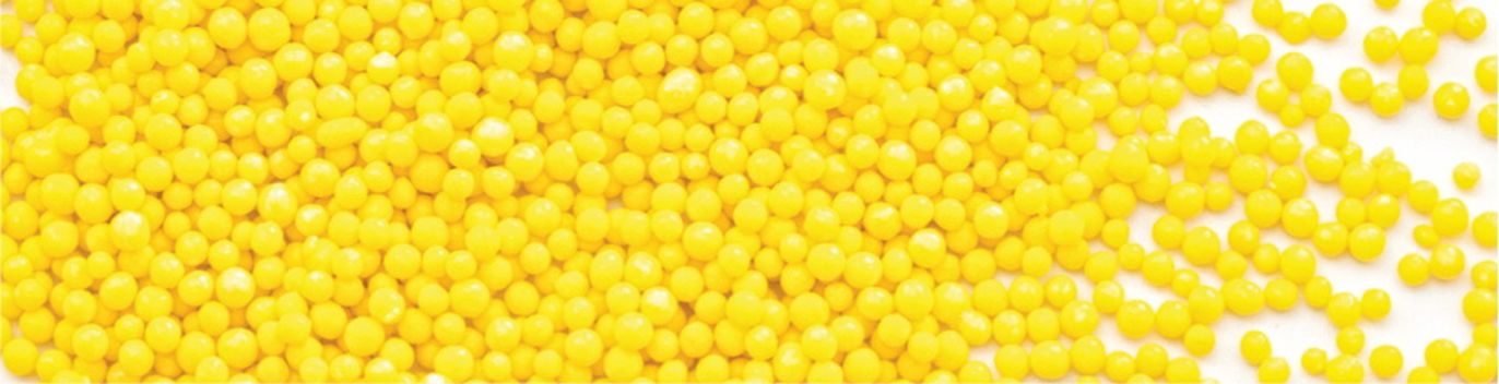 Perle din zahar galbene 2-3mm 100gr 70135 GPR