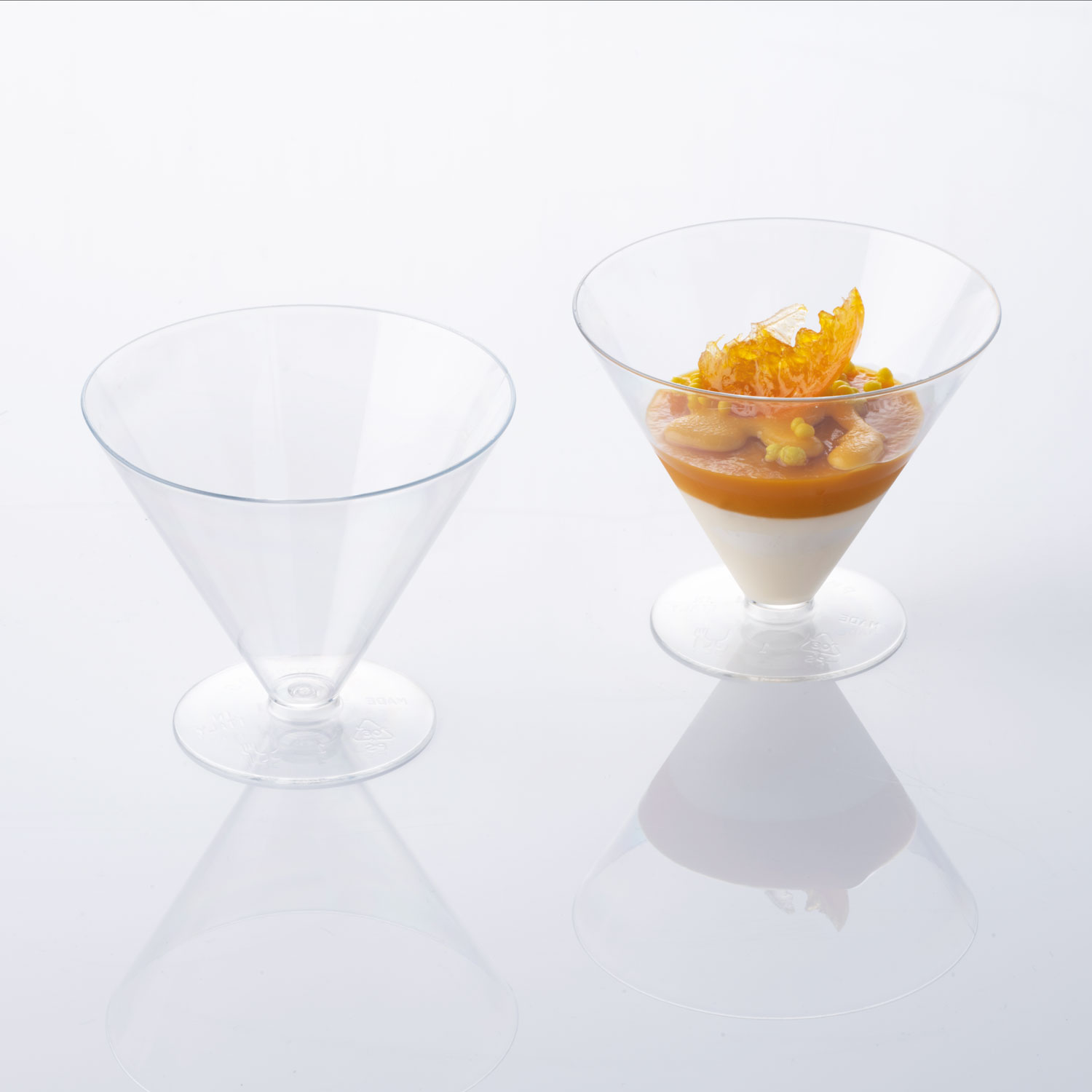 Пластмасови чаши 100 бр 100-125/165 ml PMOCO005 Martellato