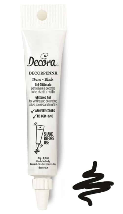 Хранителен маркер черен 20 g 9261694 Decora