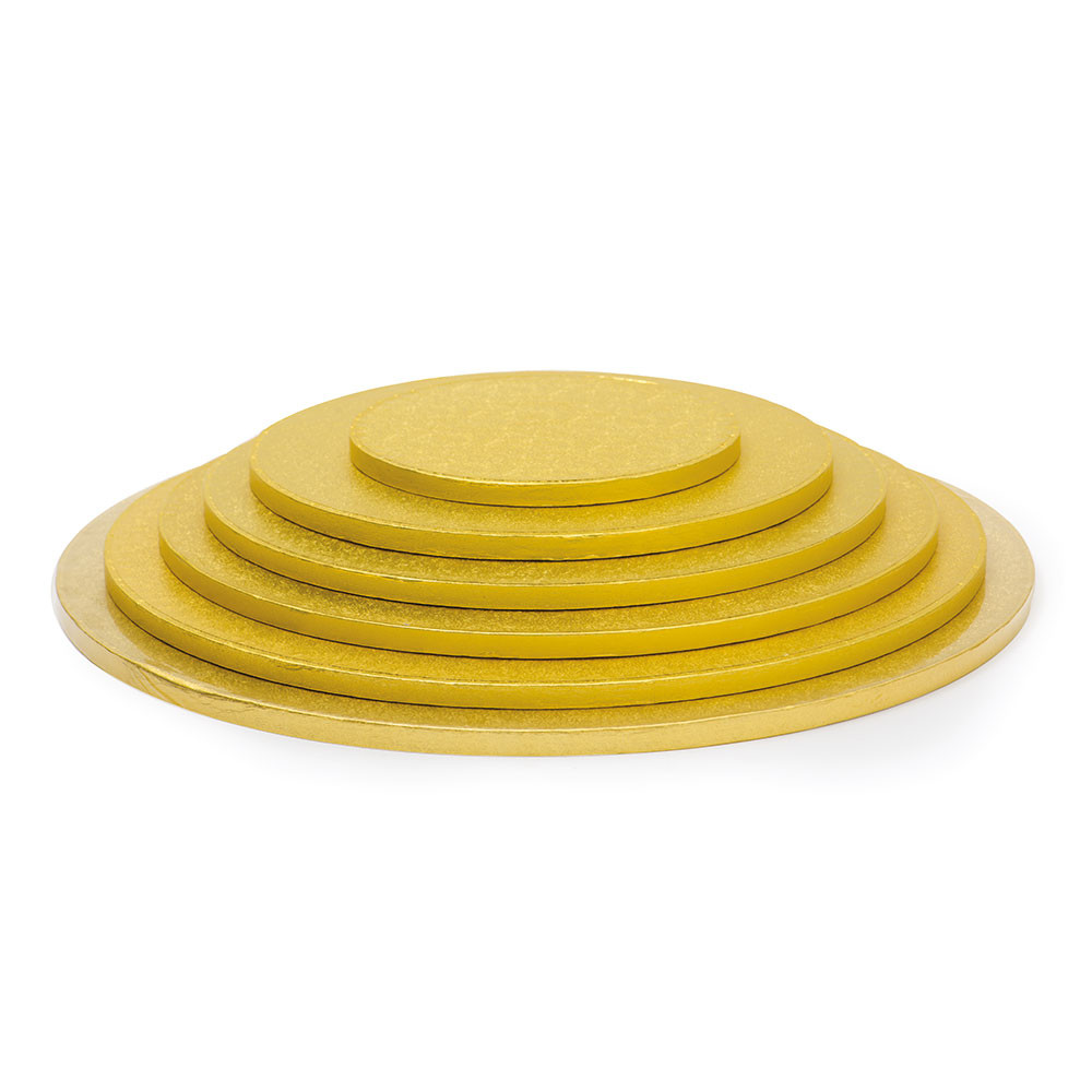 Платформа торта кръгла златна Ø20xH1,2 cm GustaPro