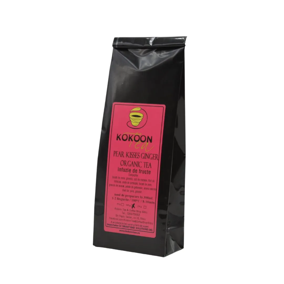 Инфузия плодове kokoon tea pear kisses ginger organic, 100 g