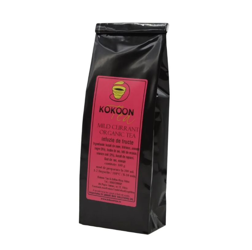 Инфузия плодове Kokoon Tea лек касис био, 100 г