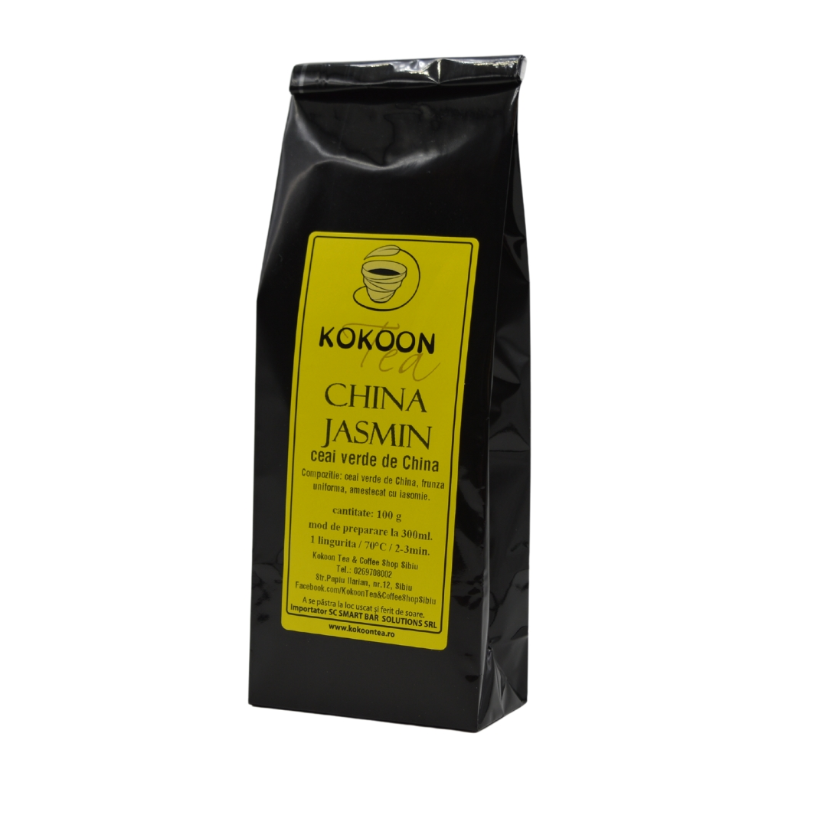 Зелен чай kokoon tea china jasmin organic, 100 g