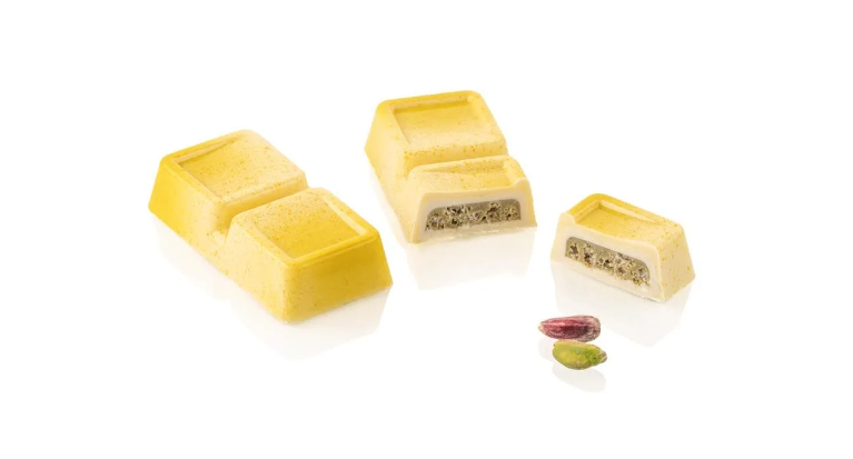 Комплект TRITAN форма BloccoB + силикон CH022, 10 кухини, 7.5 x 3.8 x h 1.6 cm SILIKOMART