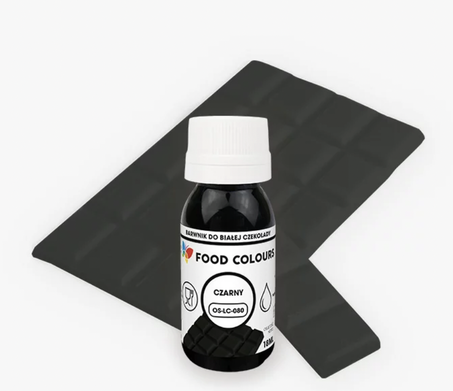Оцветител за бял шоколад 18 ml Черен OS-LC-080 Food colours