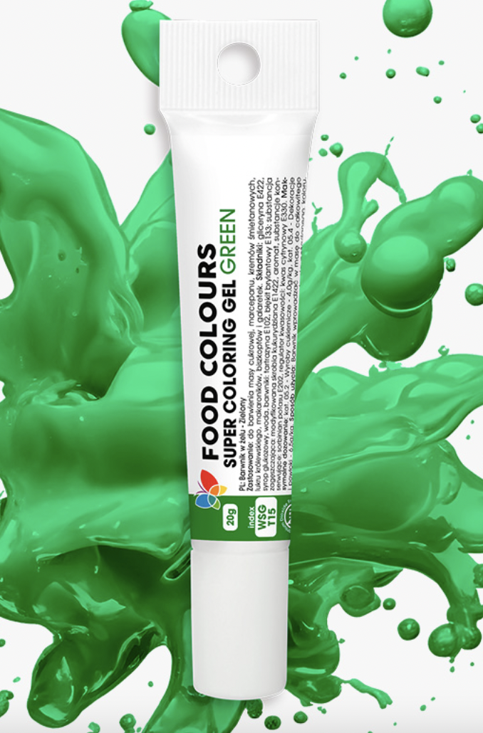 Гел хранителен цвят зелен, 20g WSG-T15 21 Food Colours