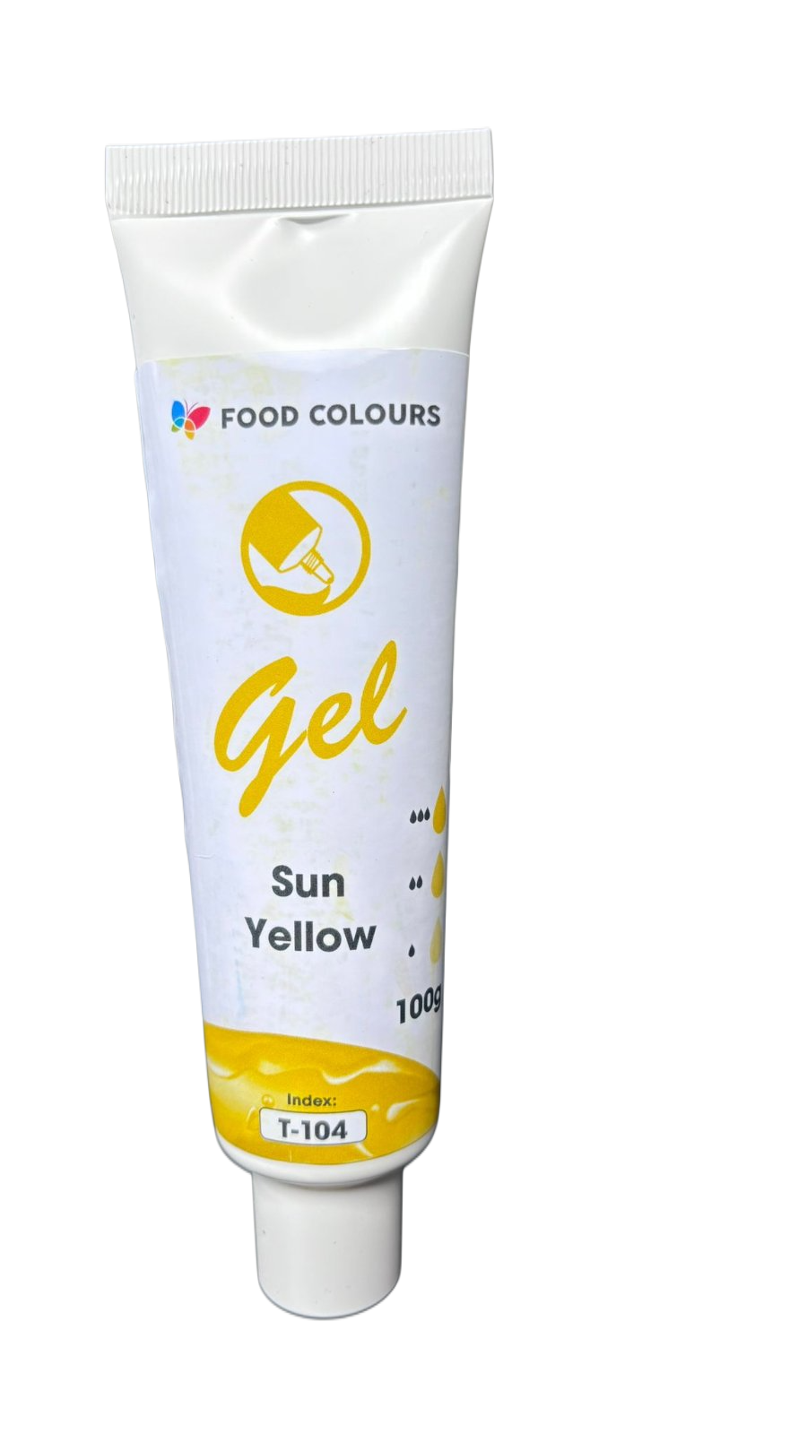 Водоразтворим жълт гел оцветител за храни, 100 г T‑104 Food Colours