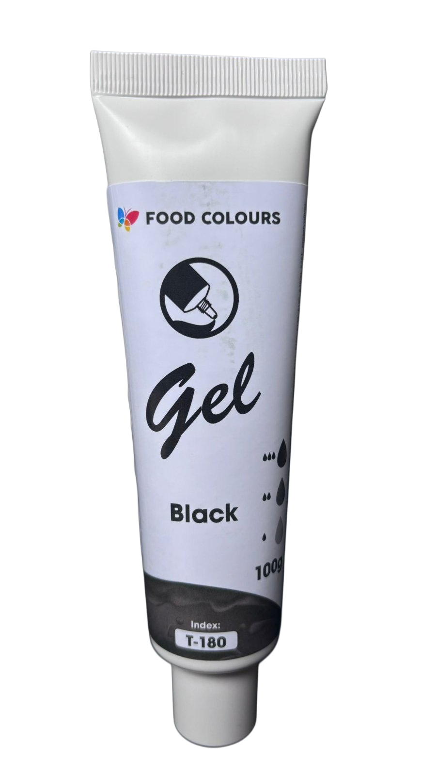 Водоразтворим черен гел оцветител за храни, 100 г T‑180 Food Colours