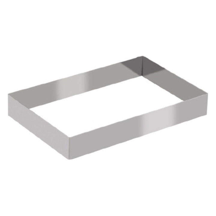 Правоъгълна форма от инокс 35x25x4,5 см 0063768 Decora
