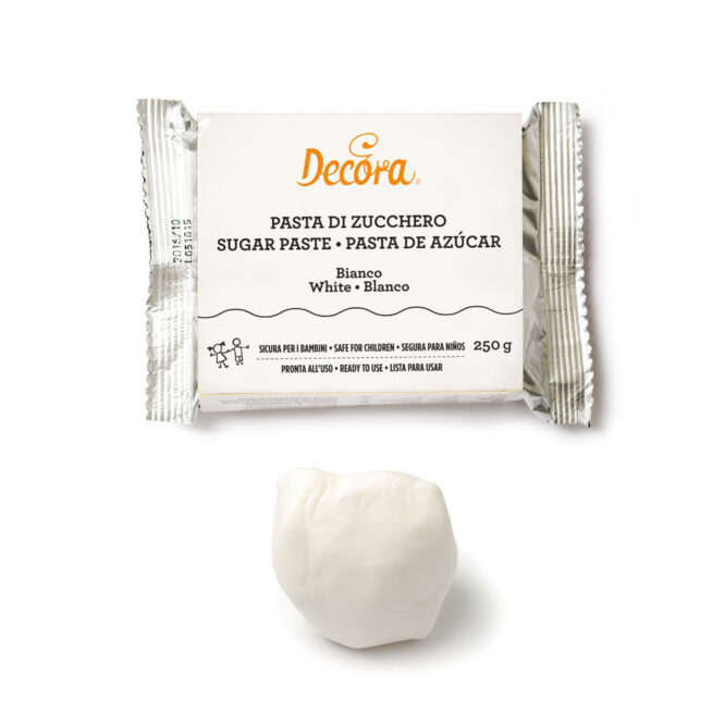 Бяла захарна паста без E171 250 g 0310213 Decora