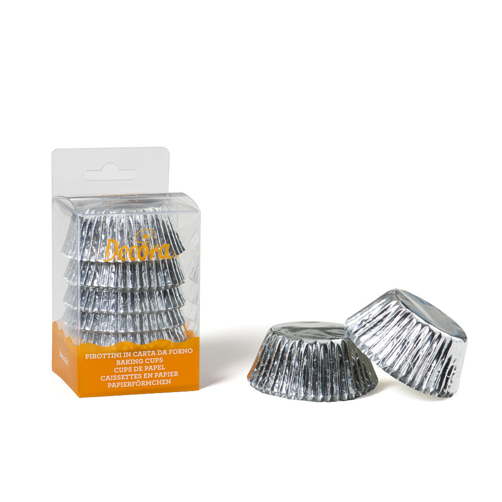 Сребърни хартиени форми L, R 5 x H 3,2 cm, 60 бр 0339793 Decora