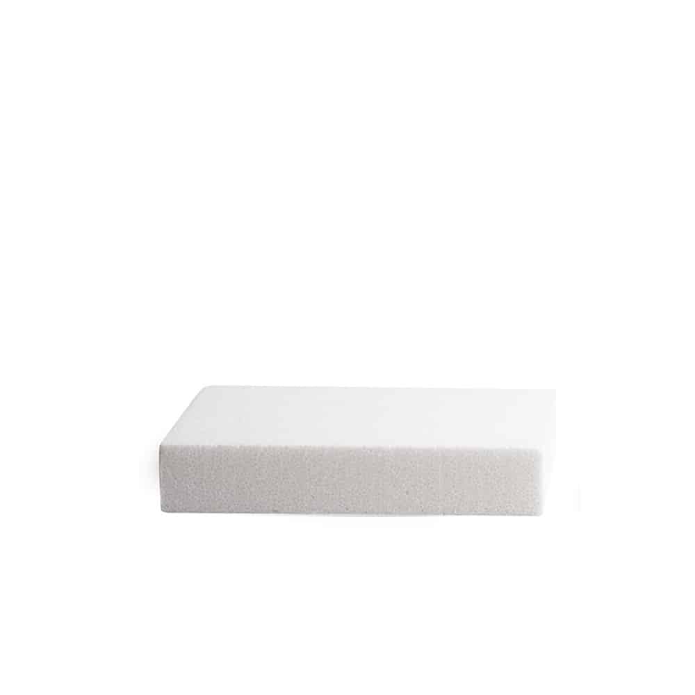 Квадратна макета за торта от полистирен 15x15x5H см 0173947 Decora