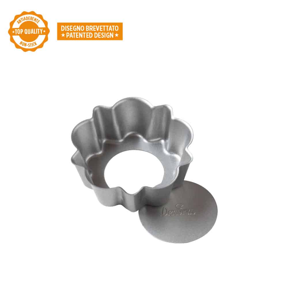 Тава за тарт с подвижно дъно Ø8x3H cm 0075050 Decora