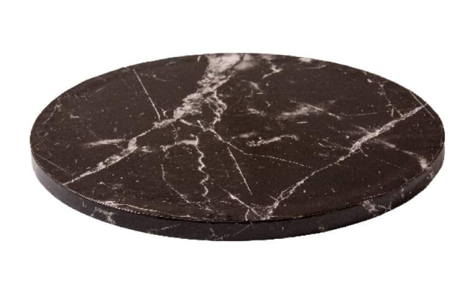 Подложка за торта кръгла черна мраморен ефект Ø30x1,2H cm 0931522 Decora