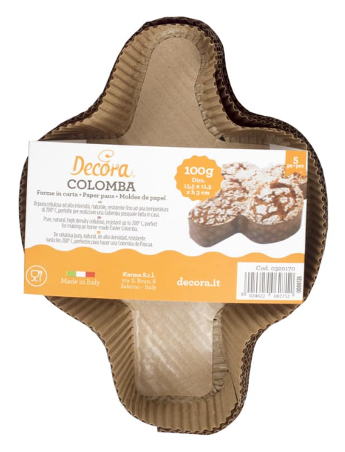 Форма за печене Colomba 100 g, 5 бр/комплект 0320170 Decora