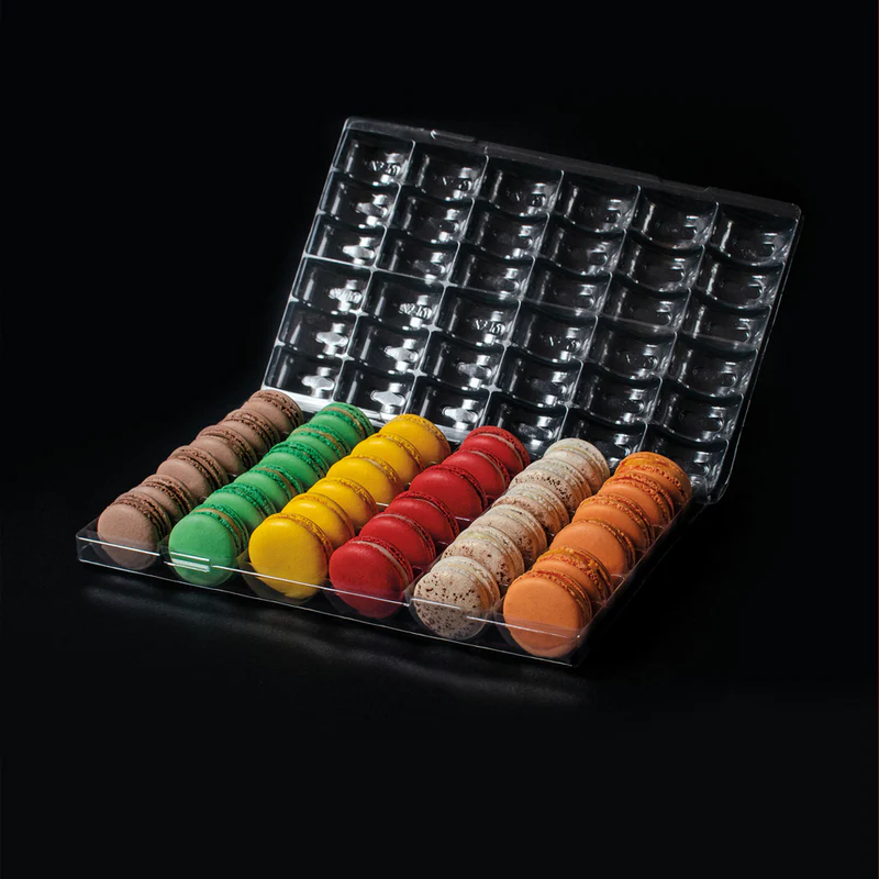 Прозрачна кутия за макарони 295x195 мм, 36 гнезда, Ø 48x25 мм MC36 Pavoni