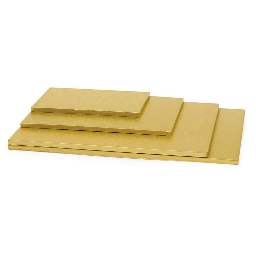 Платформа за торта златна 25x35cm H1,2 cm GustaPro