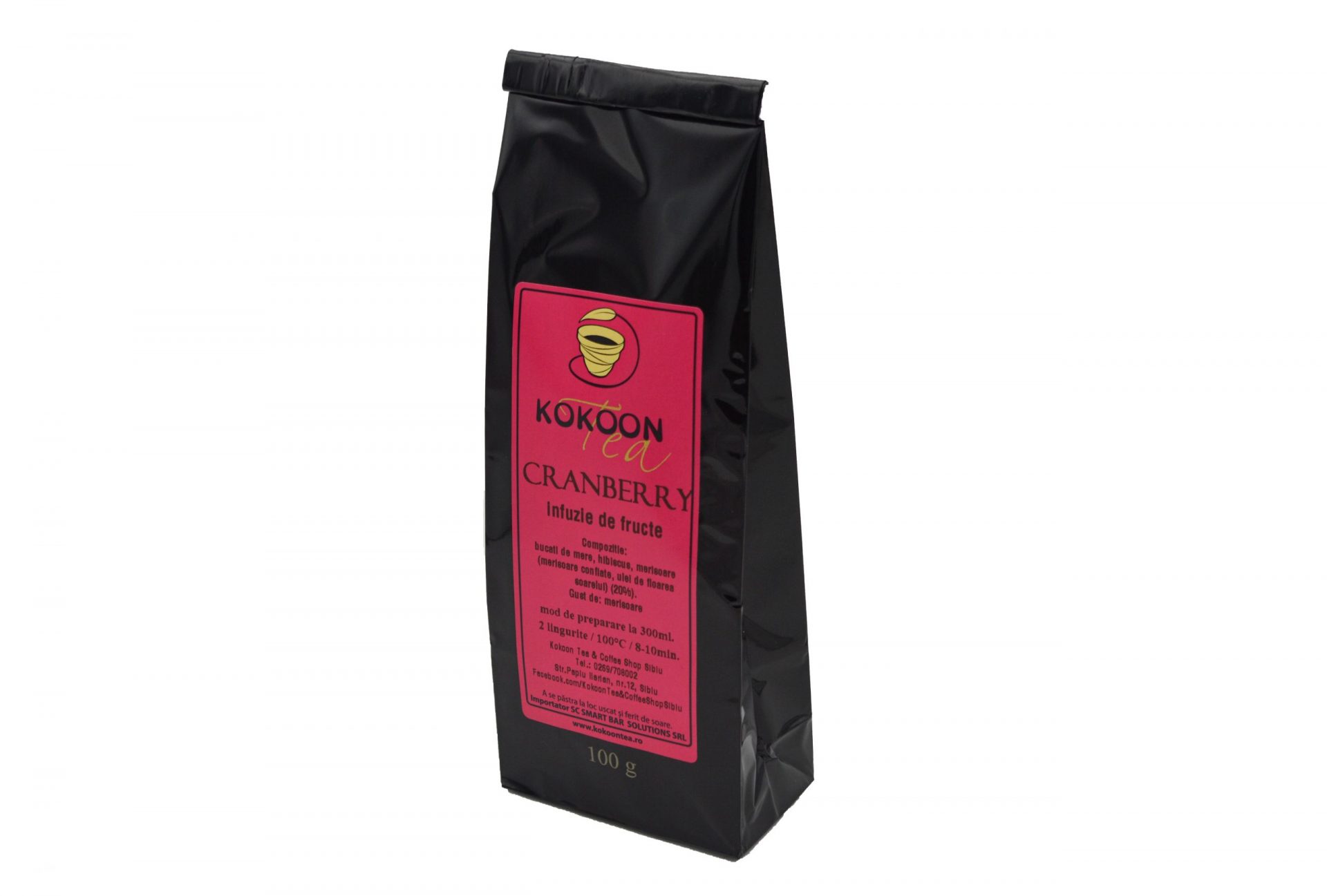Инфузия плодове Kokoon Tea червена боровинка, 100 г