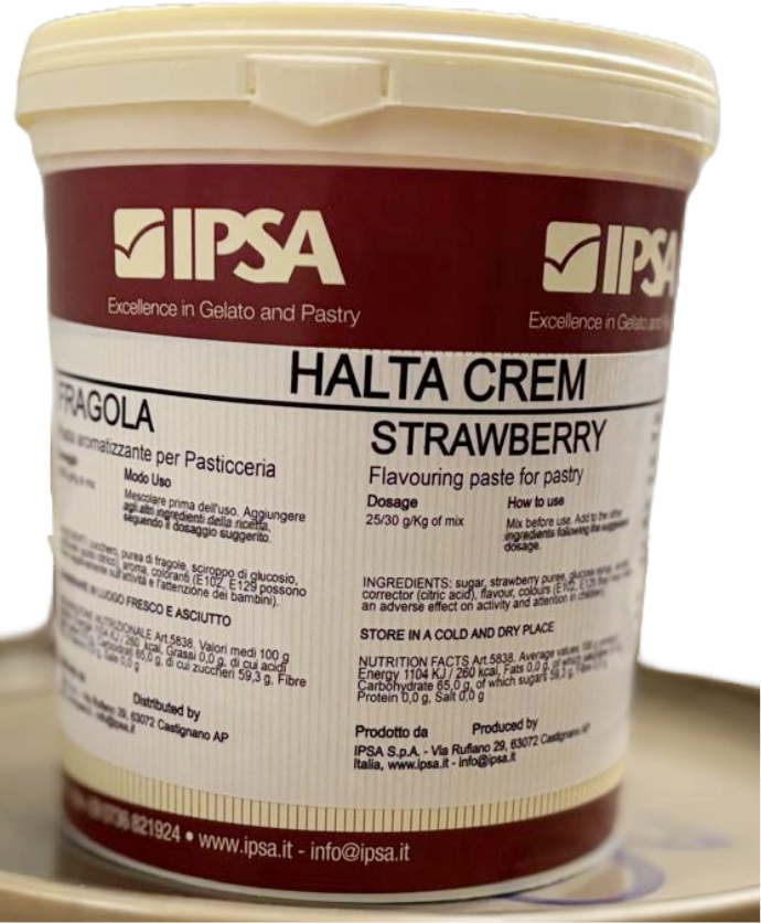 Ароматизираща паста ягода HALTA, 1,2 kg, 5838 Ipsa