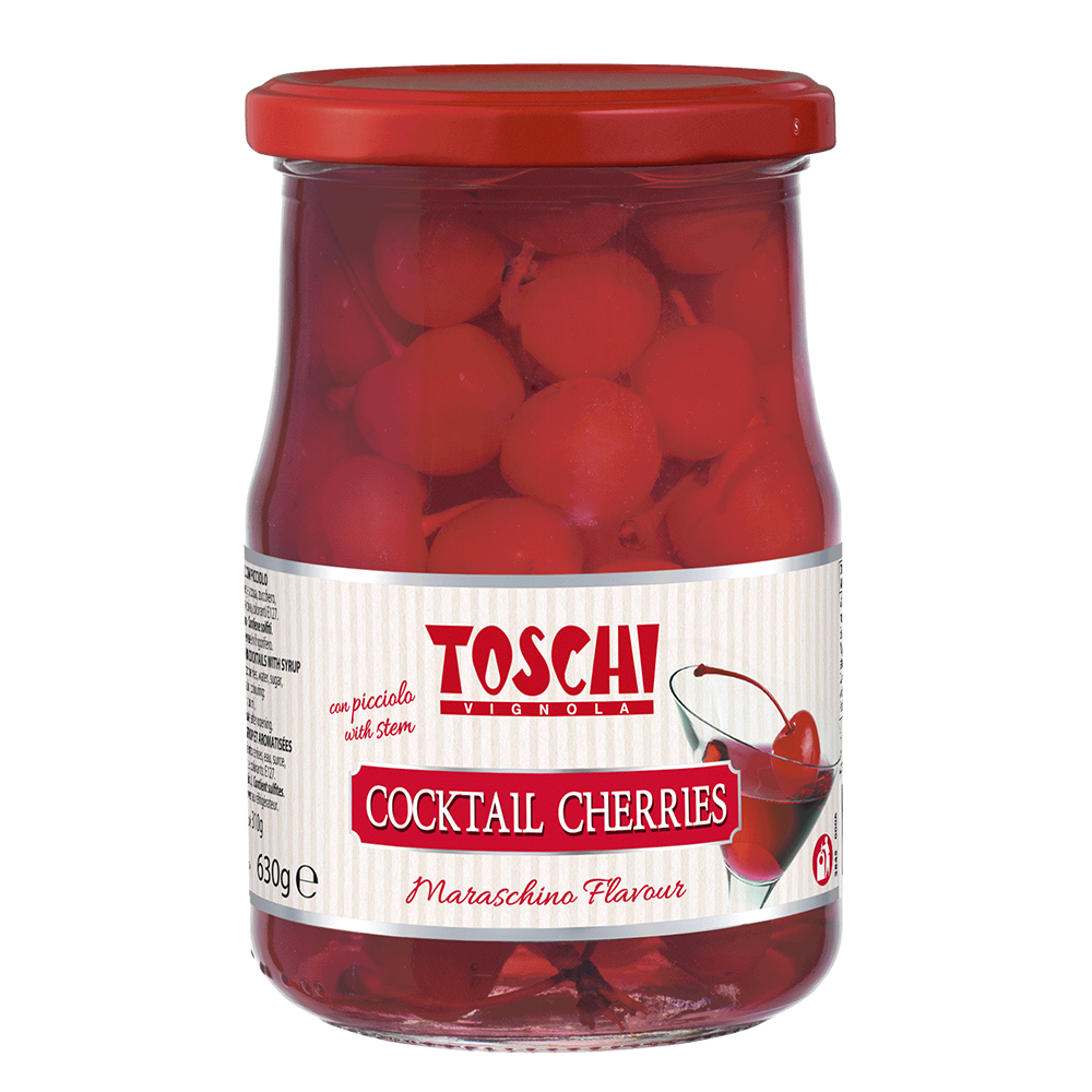 Cirese Cocktail rosii, 630g N76 Toschi