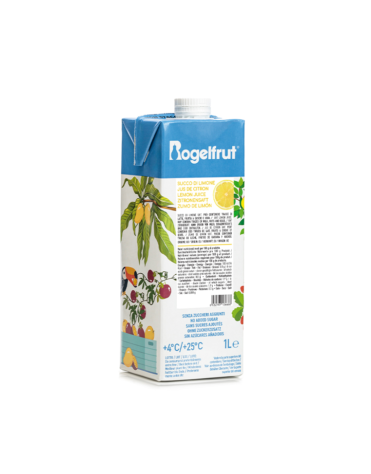 Лимонов сок Primo Fiore за съхранение при стайна температура, 1 кг Rogelfrut