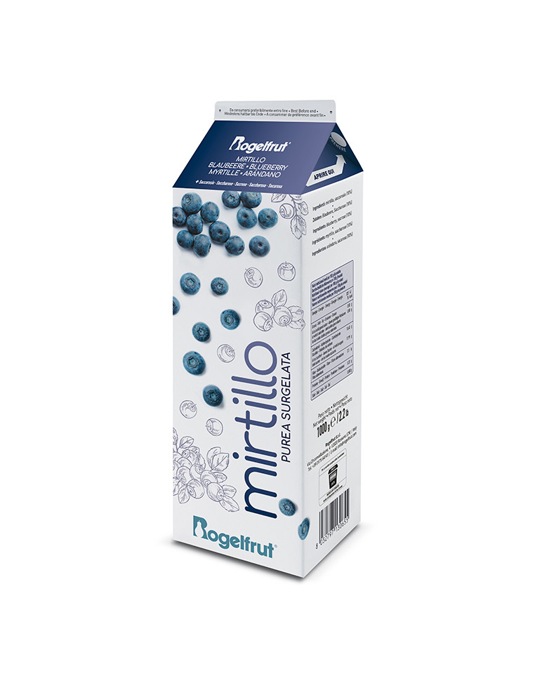 Piure de afine congelat indulcit, 1 kg Rogelfrut