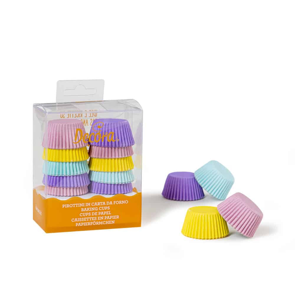 Muffin shapes mixed pastel colors Chese 32 x 22 mm 0339744 DER