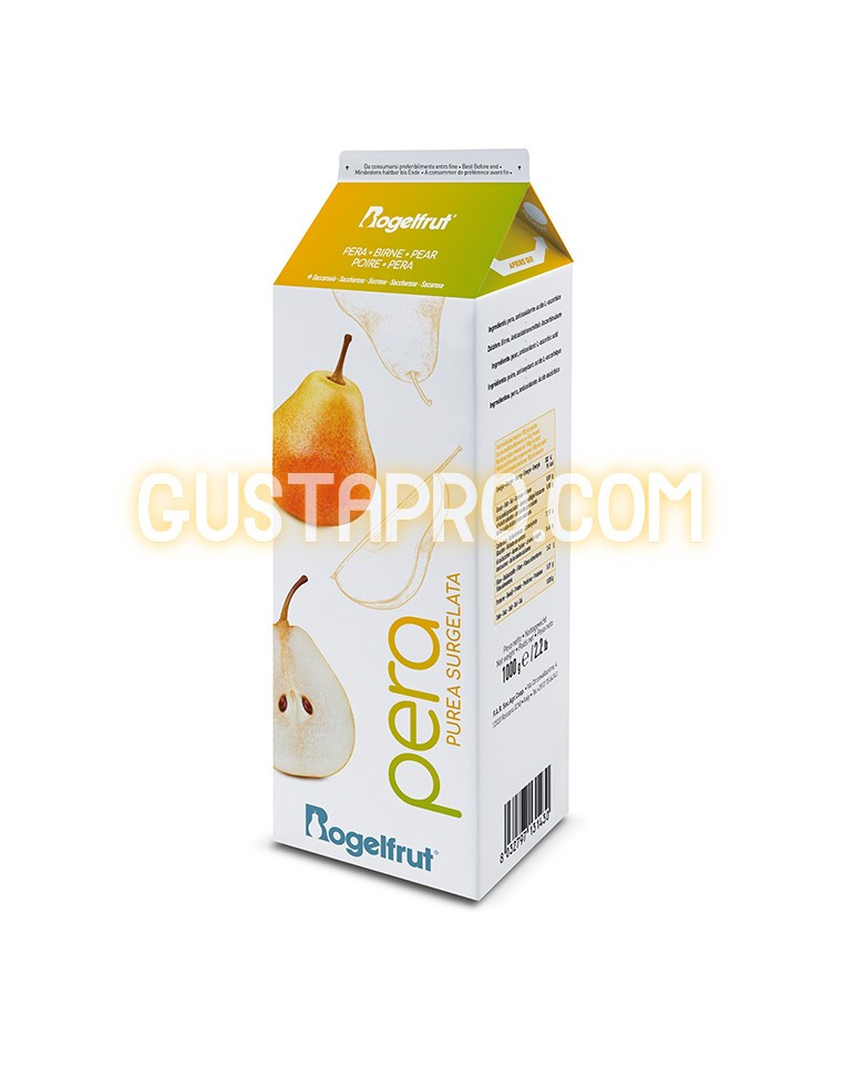 Piure de pere congelat indulcit, 1 kg Rogelfrut