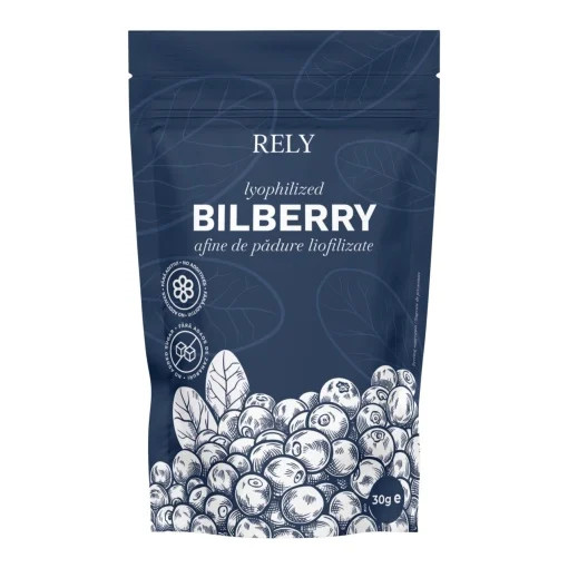 Afine de padure liofilizate intregi 30 g Rely