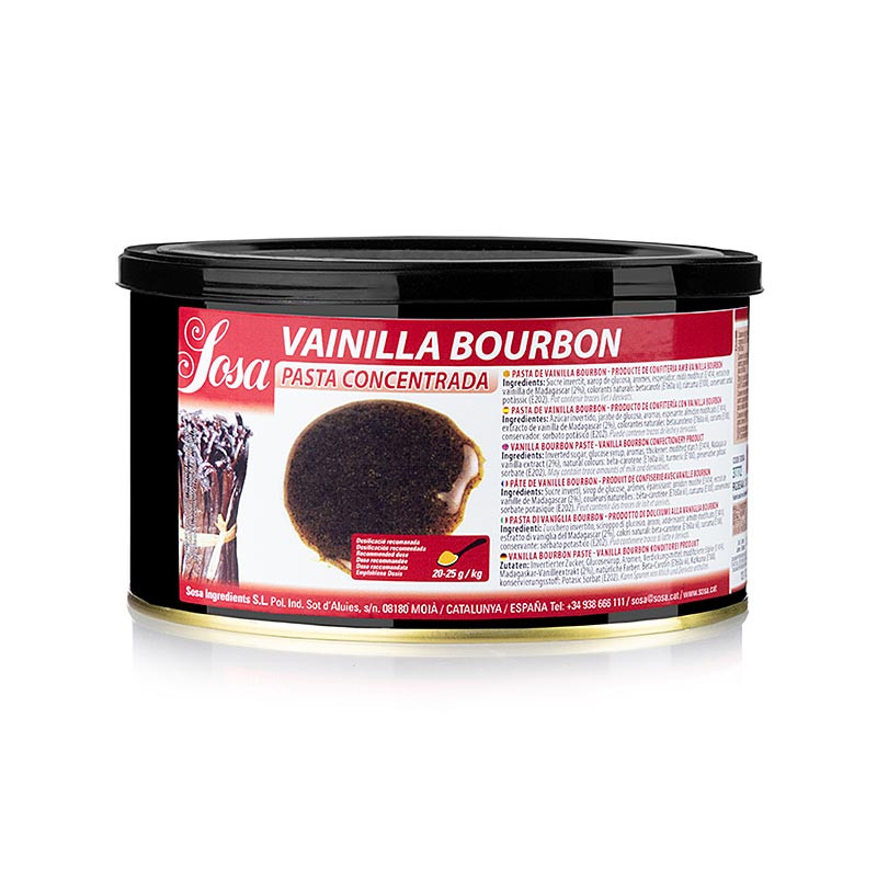 Ароматизираща паста ванилия Bourbon, 1,5 кг, 41524 Sosa
