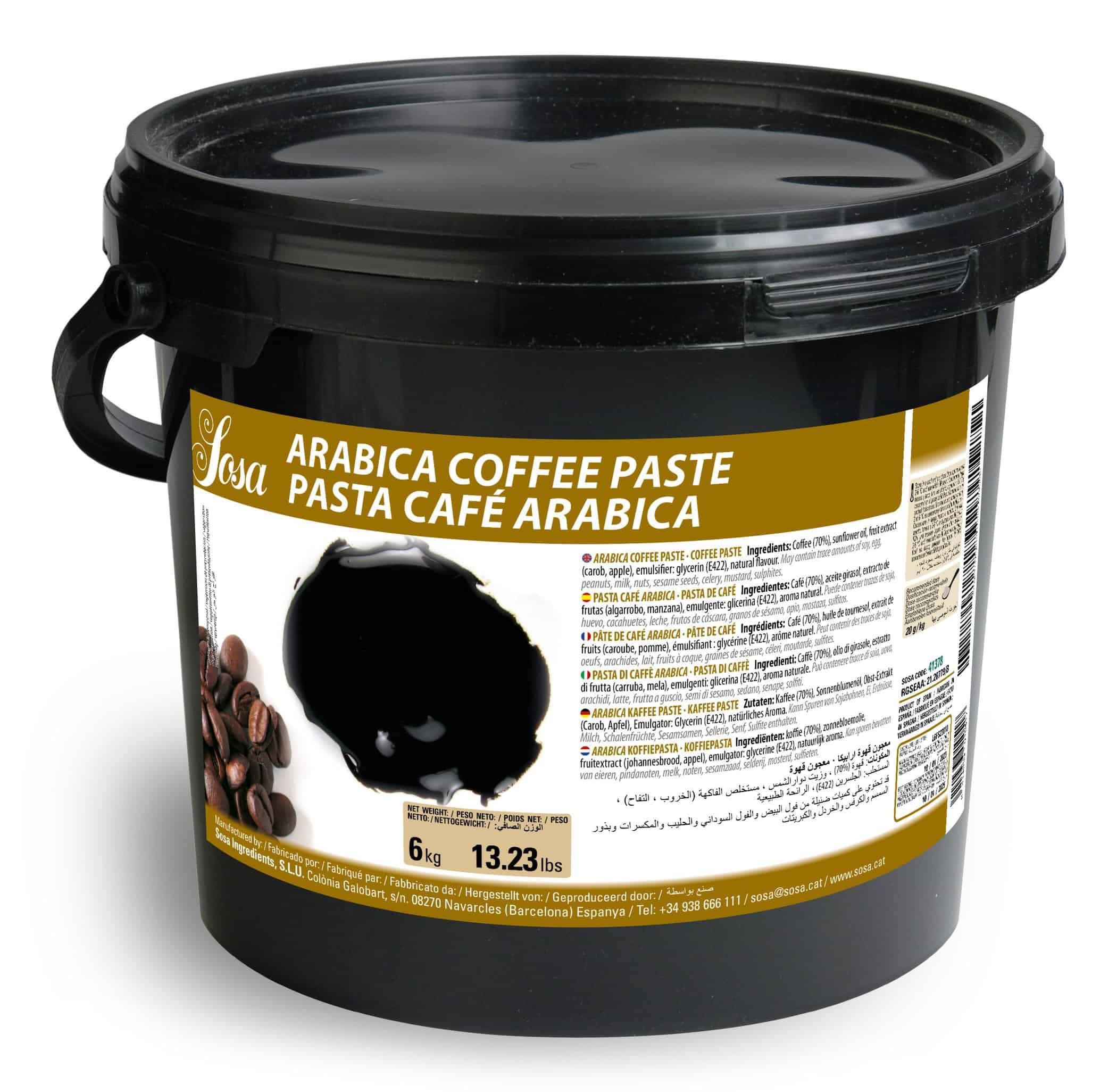 Ароматизираща паста кафе Arabica, 6 кг, 41378 Sosa