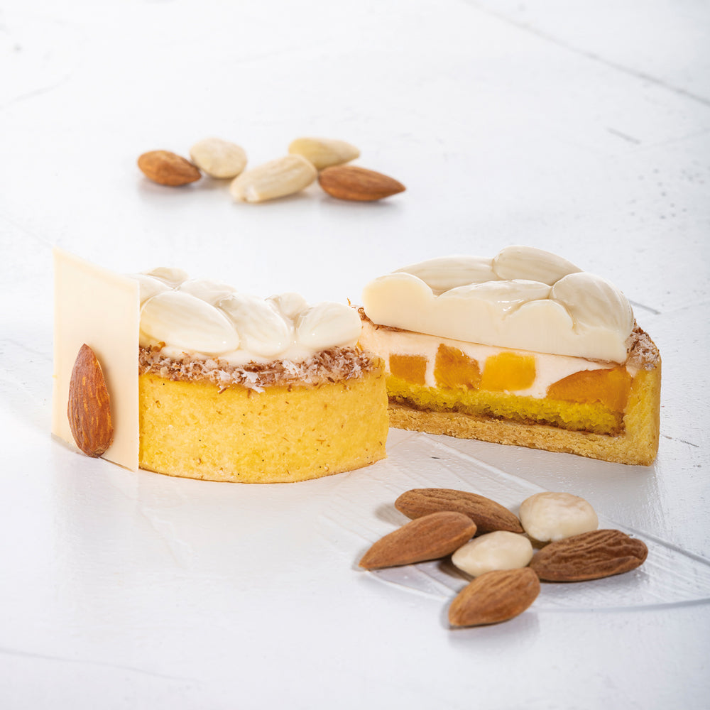 Силиконова форма за декорация „Mini Almonds“ – бадеми, 8 гнезда, Ø 60 × h 14 мм, TOP22S Pavoni