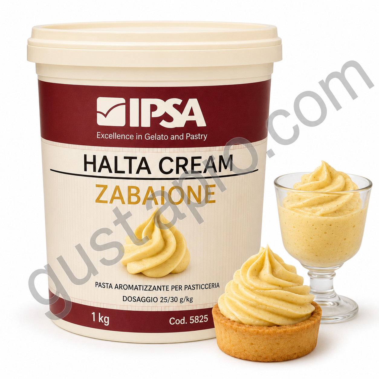 Овкусяваща паста крем забайоне HALTA, 1,2 кг 5825 Ipsa