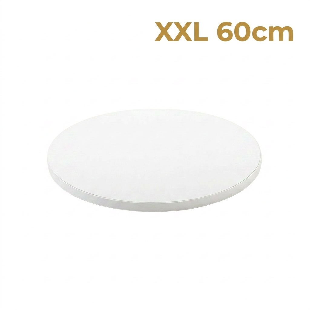 Кръгла бяла подложка за торта Ø 60 × h 1,2 см, 0931385 Decora
