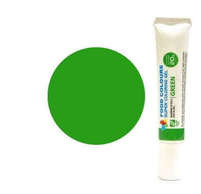 Хранителен гел оцветител 20гр зелен WSG-T15 FC