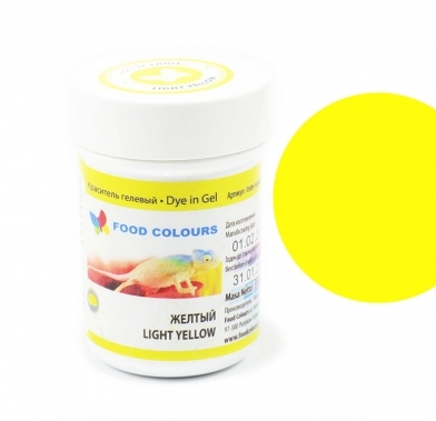 Хранителен гел оцветител светложълт 35гр WSG-001 Food Colours
