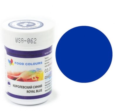 Хранителен гел оцветител кралскосин 35гр WSG-062 FC