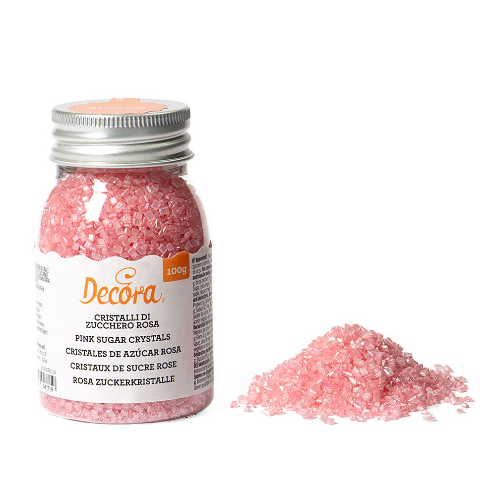 Розови захарни кристали 100ГР 2081112 DECORA
