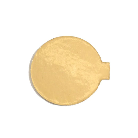 Кръгла златна картонена подложка за десерти D 5 см 200 бр. 3CA2300051_BND