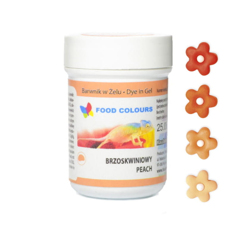 Хранителен гел оцветител прасковен 35гр WSG-016 FC