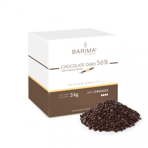БЕЛГИЙСКИ черен шоколад 56% 3 кг CHN56XX3 BARB